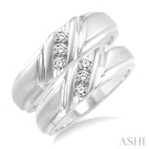 1/4 Ctw Round Cut Diamond Duo Set in 10K White Gold