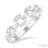 1/2 Ctw Scatter Marquise Cut Diamond Fashion Band in 14K White Gold