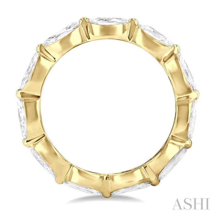 2.00 Ctw East-West Set Marquise Cut Diamond Eternity Wedding Band in 14K Yellow Gold
