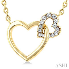 .10CTRDDM HEART-INTERLOCK PD YG10K-G+CH*