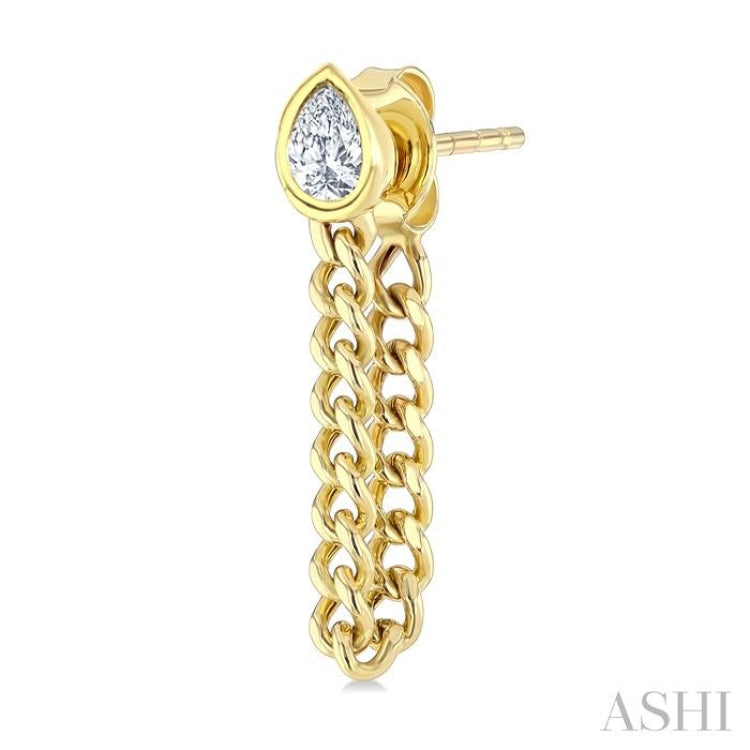 .30CTPRDM BEZEL CUBAN CHAIN ER YG 14K-G*