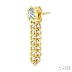 .30CTPRDM BEZEL CUBAN CHAIN ER YG 14K-G*