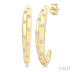 .20CTRDDM MOSAIC HALF HOOP ER YG 10K-G*