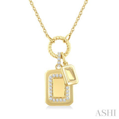 .15CTRDDM EM CHARM PD YG 10K-G+CH*