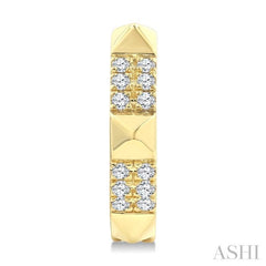 .25CTRDDM PYRAMID HUGGIE ER YG 10K-G*