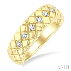 .15CTRDDM BOLD KITE SHAPE RING YG 10K-G*