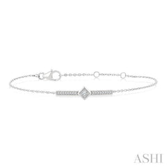.10CTRDDM KITE BAR BRACELET WG 10K-G*