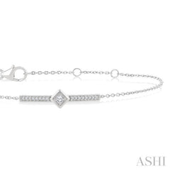 .10CTRDDM KITE BAR BRACELET WG 10K-G*