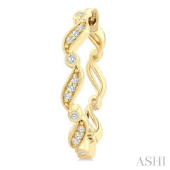 .12CTRDDM LTWT CURVY HOOP ER YG 10K-S*