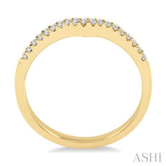 1/6 Ctw Round Cut Diamond Wedding Band in 14K Yellow Gold