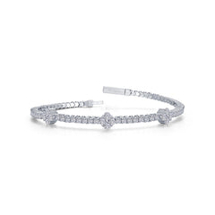 2.65 CTW Station Flexible Tennis Bracelet