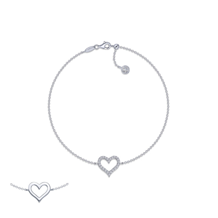 Reversible Cut-Out Heart Bracelet