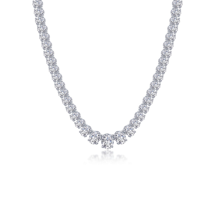 59 CTW Graduated Tennis Necklace