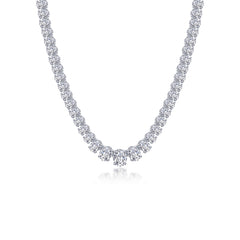 59 CTW Graduated Tennis Necklace