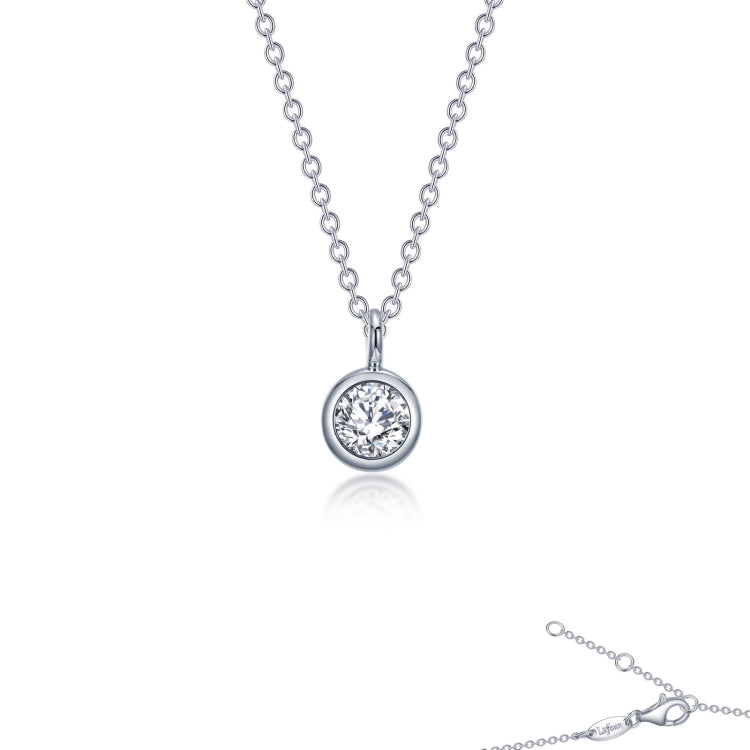 0.46 CTW Bezel-Set Necklace