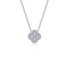 0.65 CTW Halo Necklace