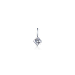 Princess Bezel Charm Pendant