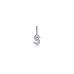 Letter S Charm Pendant