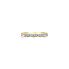 Baguette Half-Eternity Band