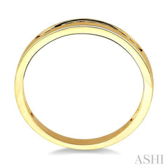 1/10 Ctw Round Cut Diamond Band in 14K Yellow Gold