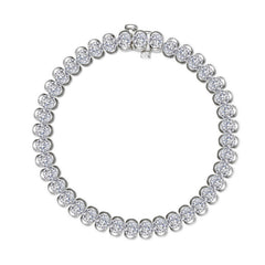 8 CTW Aria Half- Bezel Tennis Bracelet