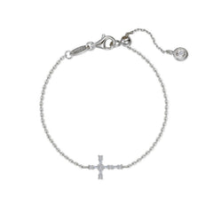 Eden Baguette Cross Bracelet