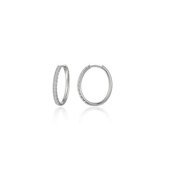 Small Alina Oval Hoop Earrings